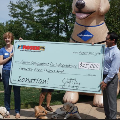 Canine Companions Check Presentation Recap