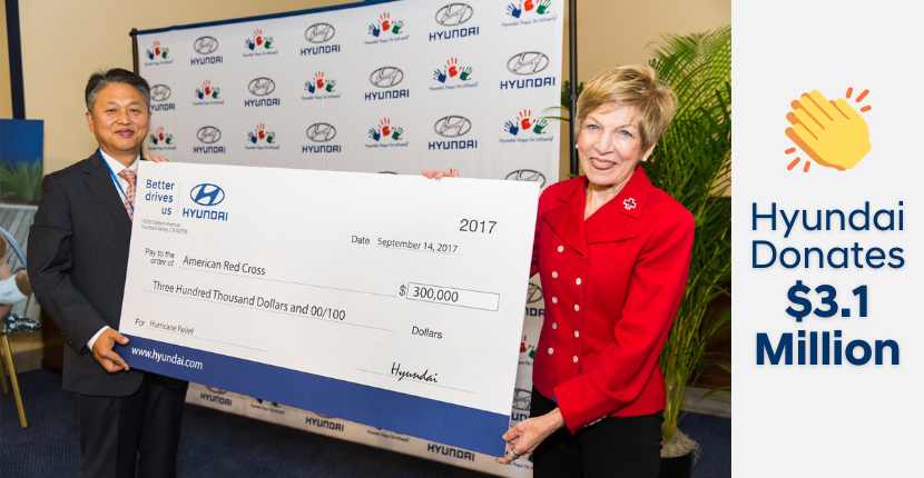 Hyundai Donates $3.1 Million to Hurricane Relief